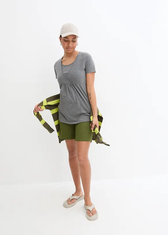 Maglia prémaman / da allattamento 2 in 1 (pacco da 2), bonprix