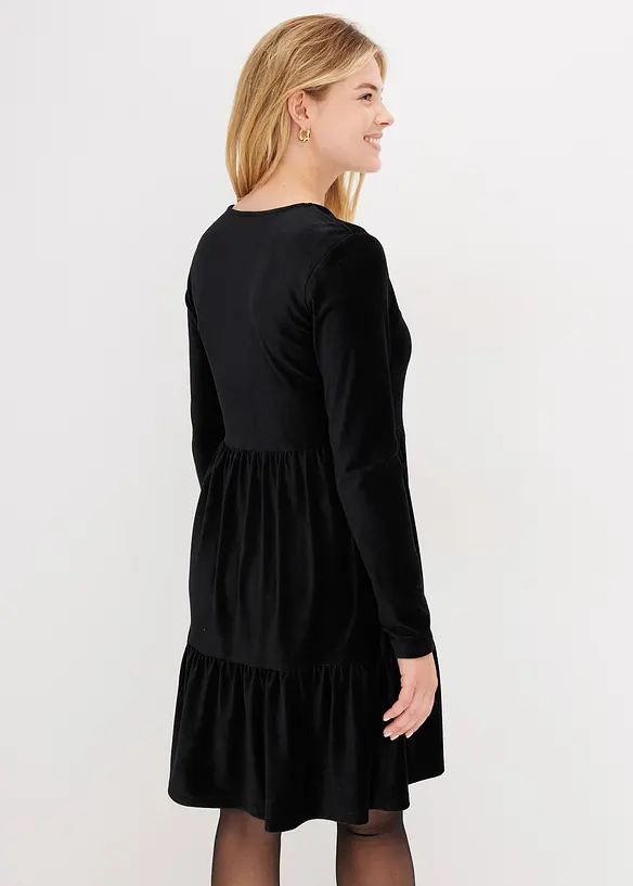 Miniabito in velluto elasticizzato, bonprix