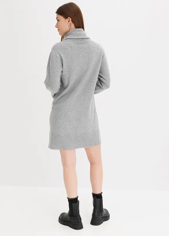 Abito in maglia a collo alto, bonprix