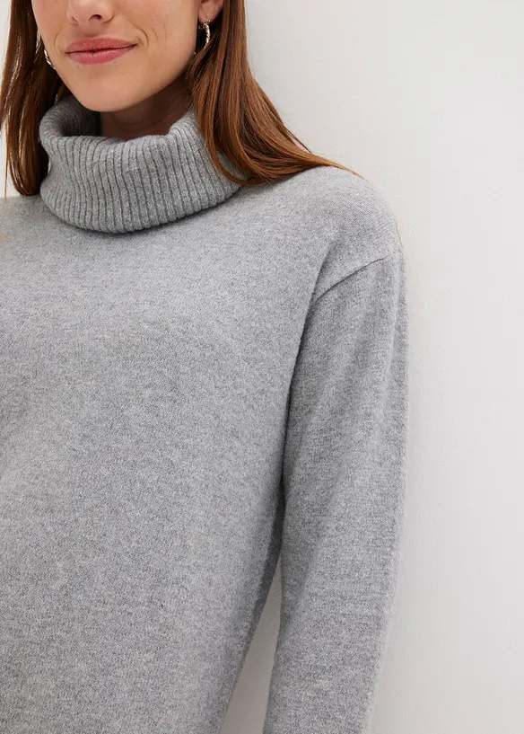 Abito in maglia a collo alto, bonprix