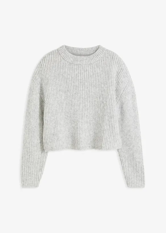 Maglione in morbido filato grosso misto lana, bonprix