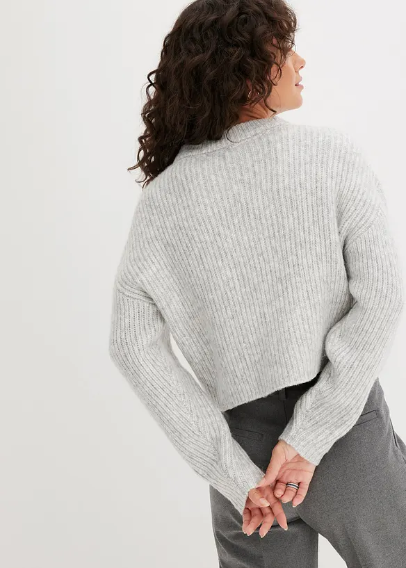 Maglione in morbido filato grosso misto lana, bonprix