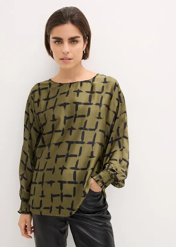 Blusa con maniche a pipistrello, bonprix