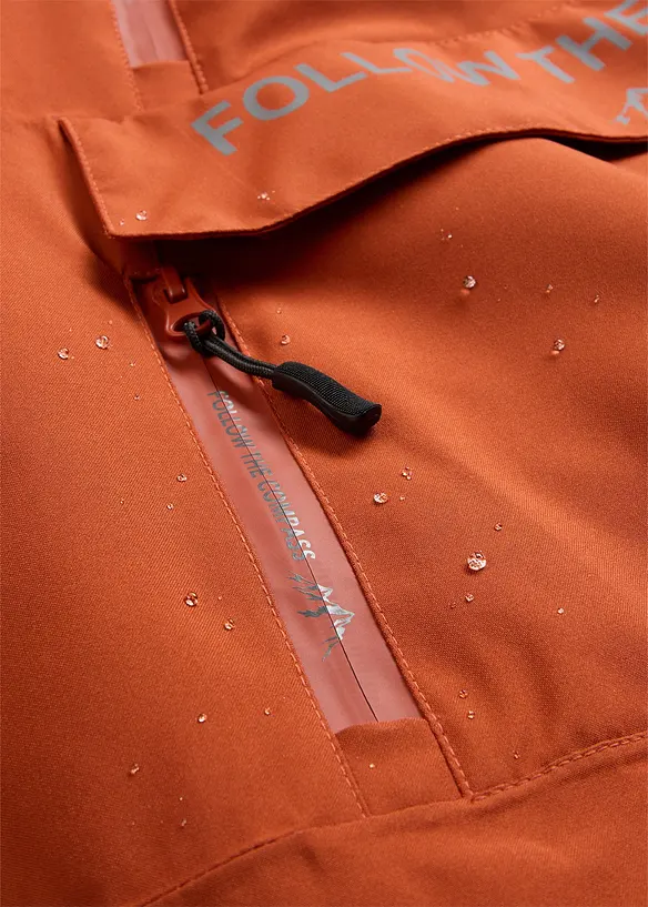 Giacca tecnica impermeabile da infilare con fodera in pile, bonprix