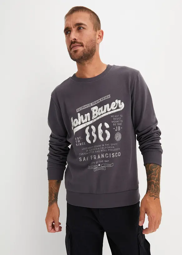 Felpa in morbido misto cotone, bonprix