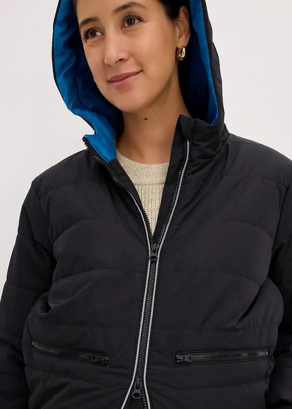 Giacca prémaman 3 in 1 con inserto babywearing e dettagli riflettenti, bonprix