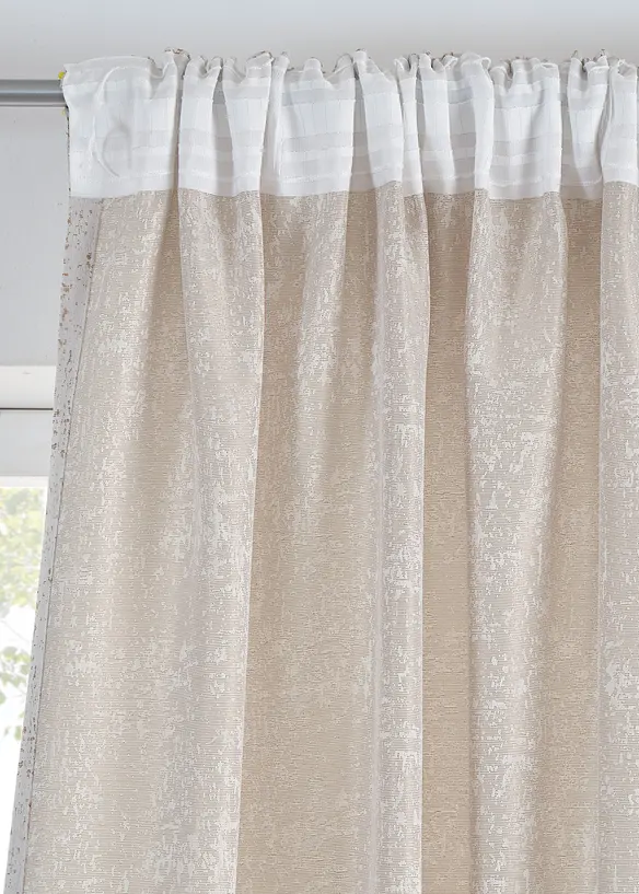 Tenda jacquard con effetto lucido (pacco da 1), bonprix