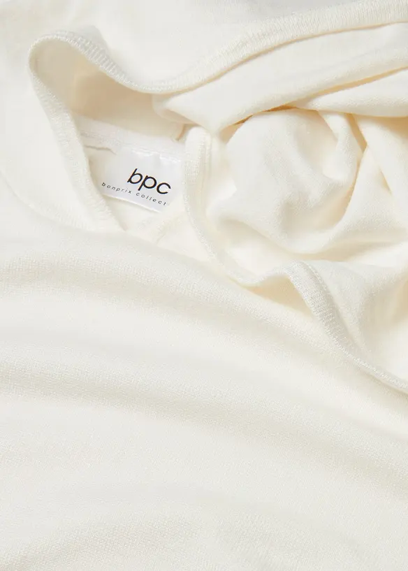 Maglione con cappuccio e tasca a marsupio in misto viscosa, bonprix