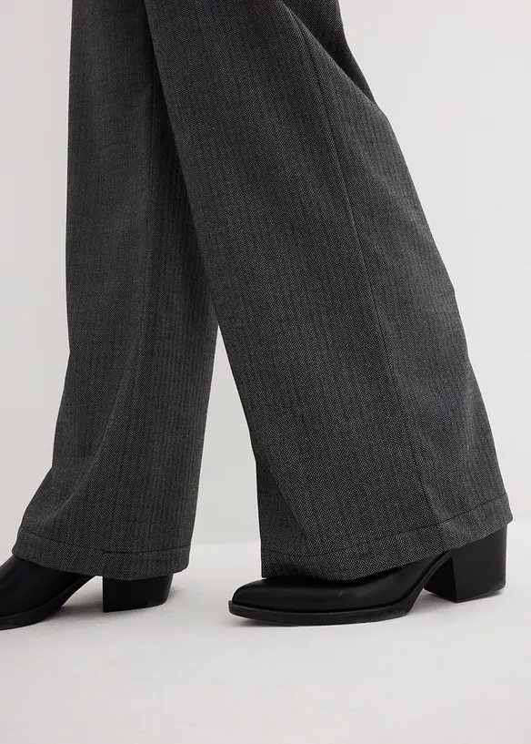 Pantaloni a palazzo con cinta comoda, bonprix