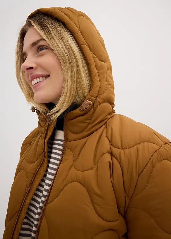 Giacca trapuntata con cappuccio, bonprix