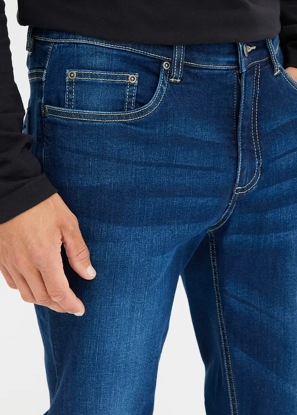 Jeans elasticizzati regular fit, tapered, bonprix