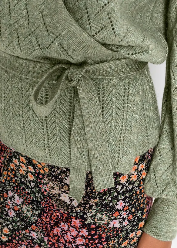 Maglione a portafoglio, bonprix