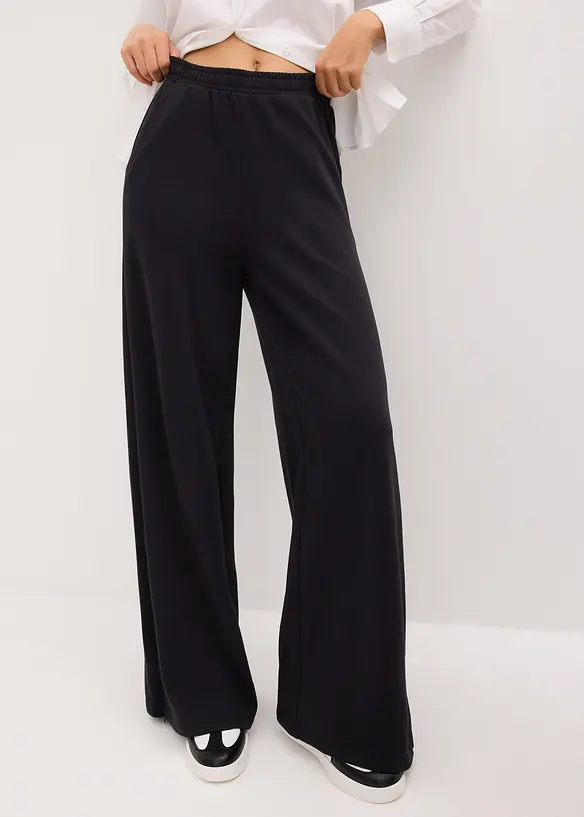 Pantaloni in felpa di misto cotone, bonprix