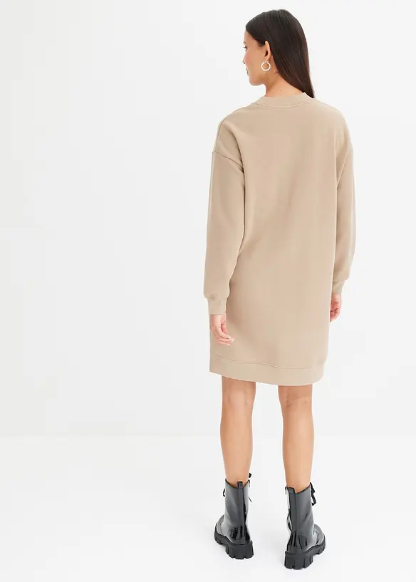 Abito oversize in morbida felpa di misto cotone, bonprix