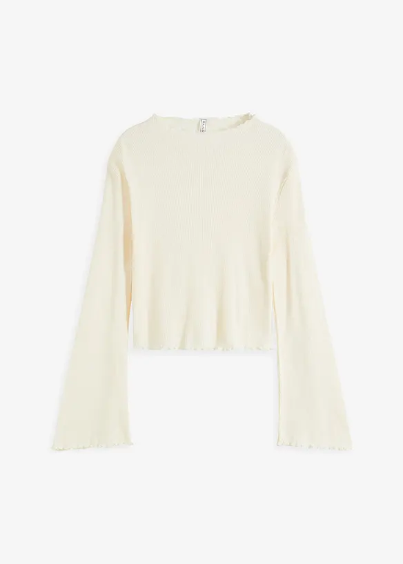 Maglia a costine in puro cotone, bonprix