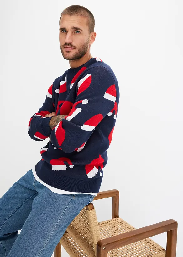 Maglione natalizio con cotone, bonprix