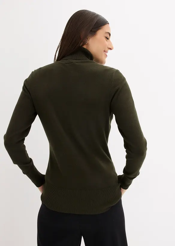 Dolcevita basic in filato fine, bonprix