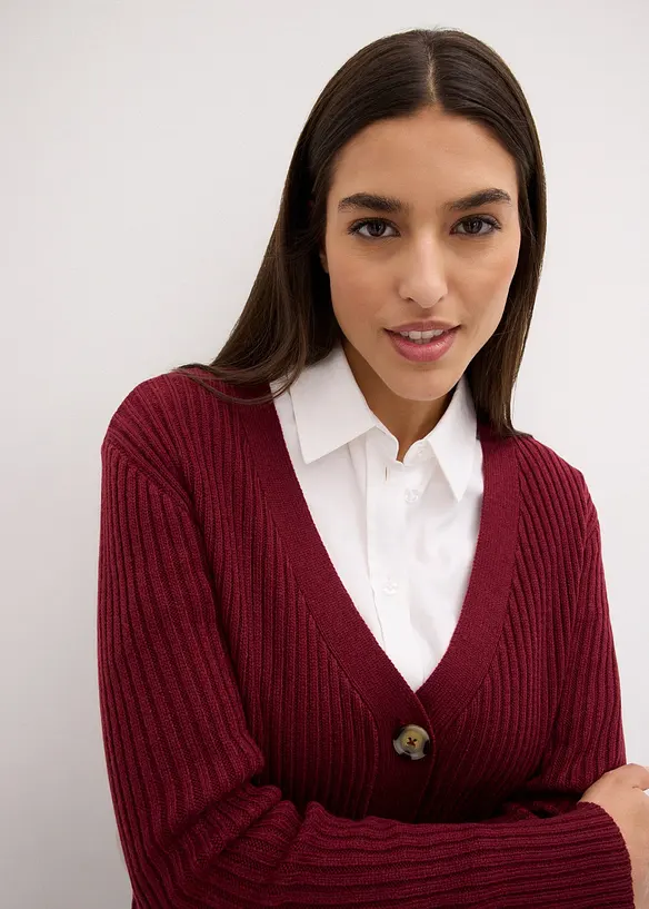 Cardigan a coste, bonprix