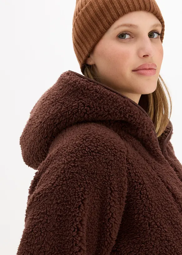 Giacca in pile teddy, bonprix