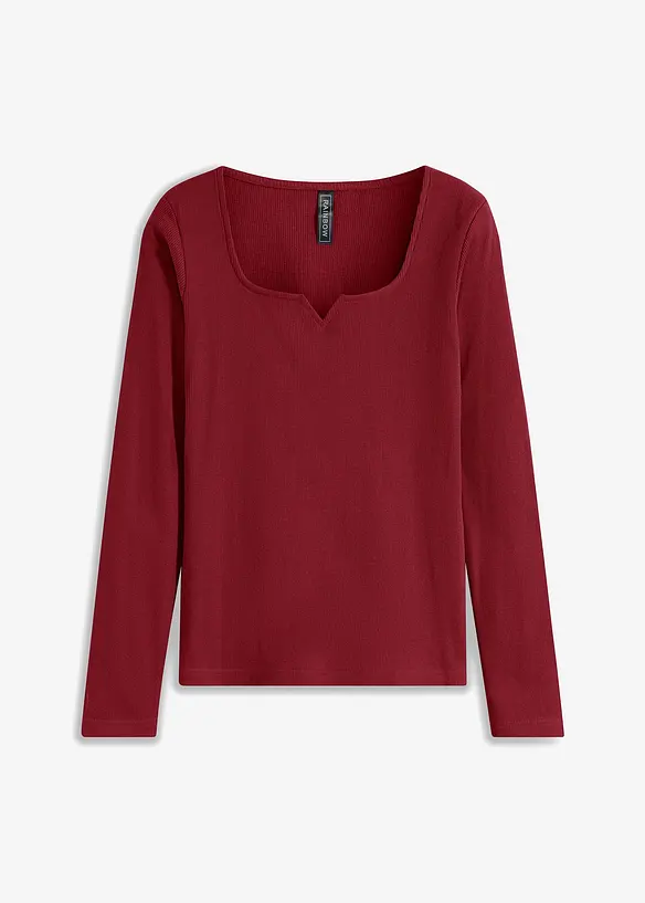 Maglia a costine in puro cotone biologico, bonprix