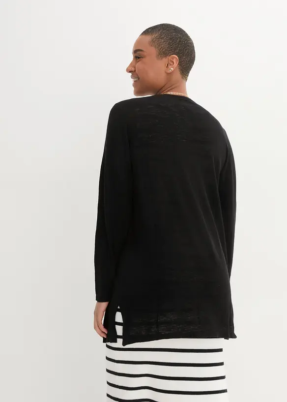 Cardigan in puro cotone fiammato, bonprix