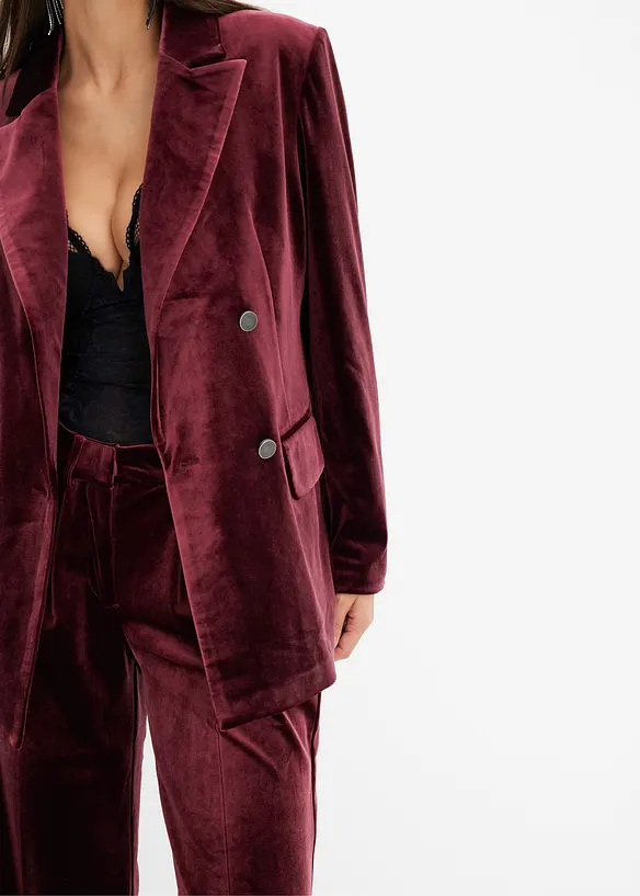 Blazer in velluto morbido, bonprix