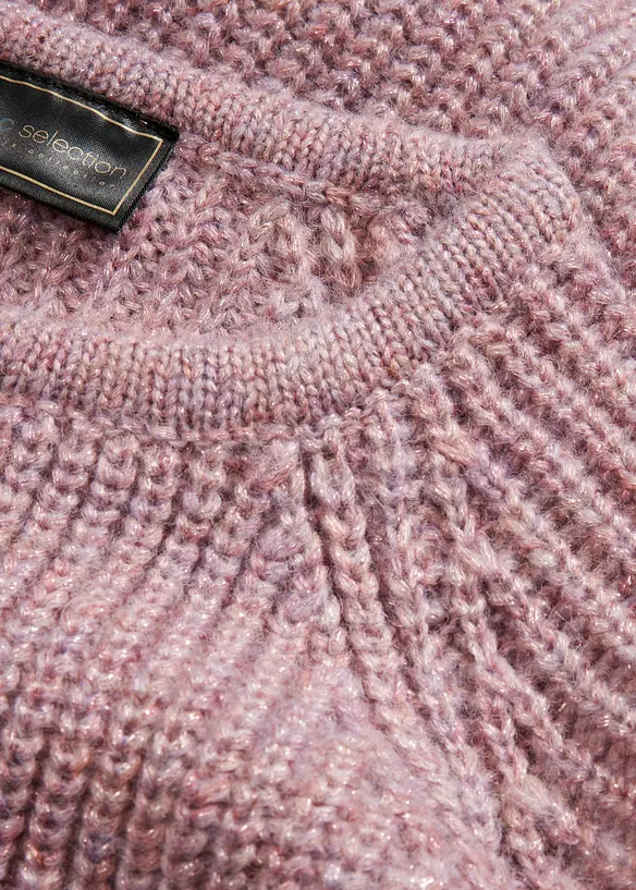 Maglione in filato grosso con fili glitterati, bonprix