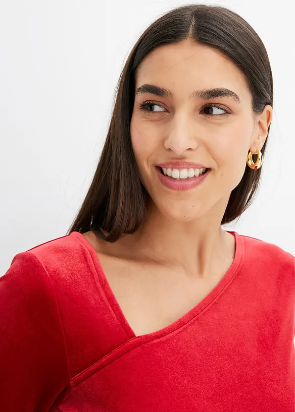 Maglia in velluto morbido, bonprix