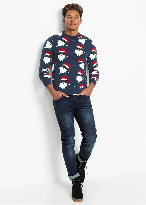 Maglione natalizio in filato fine, bonprix