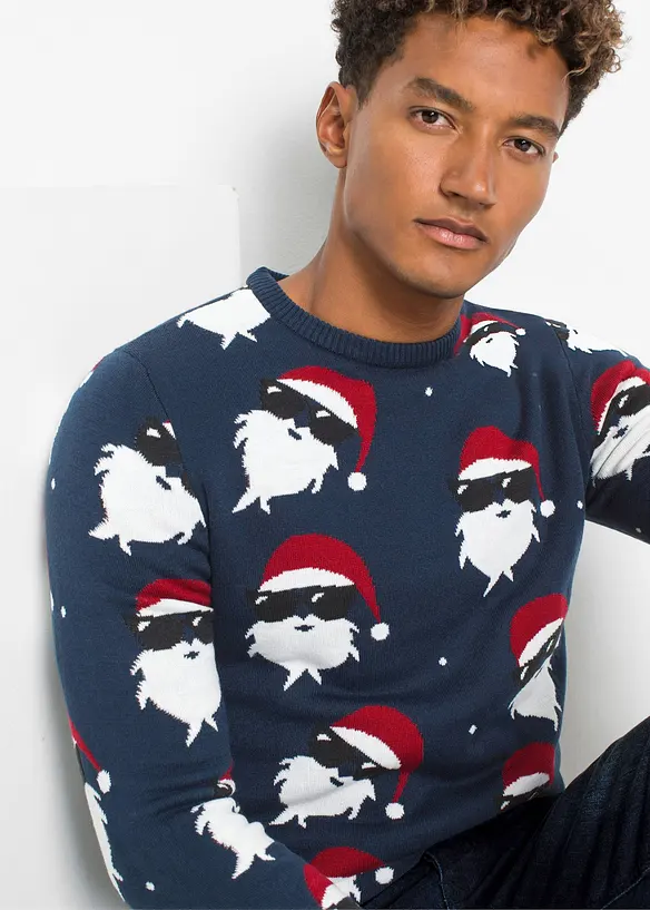 Maglione natalizio in filato fine, bonprix