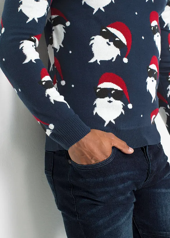 Maglione natalizio in filato fine, bonprix
