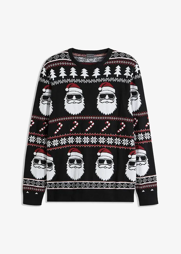 Maglione norvegese con cotone riciclato, bonprix