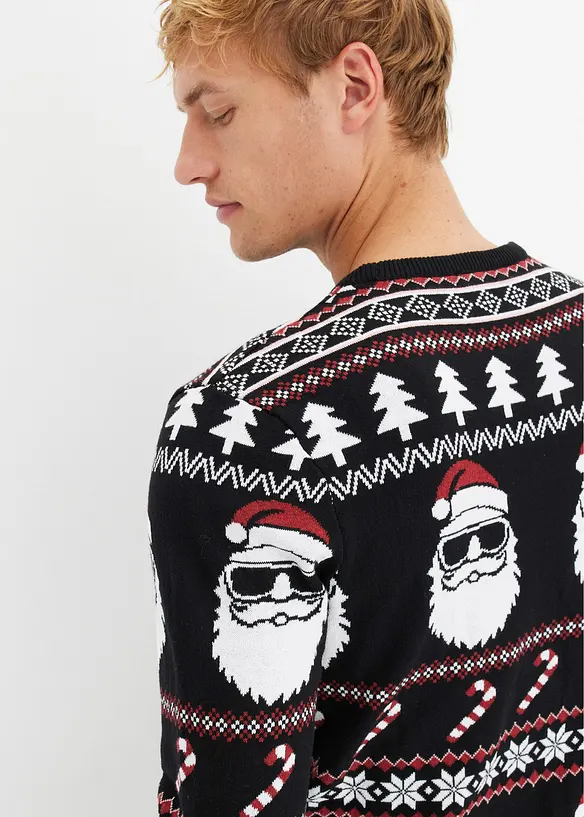 Maglione norvegese con cotone riciclato, bonprix