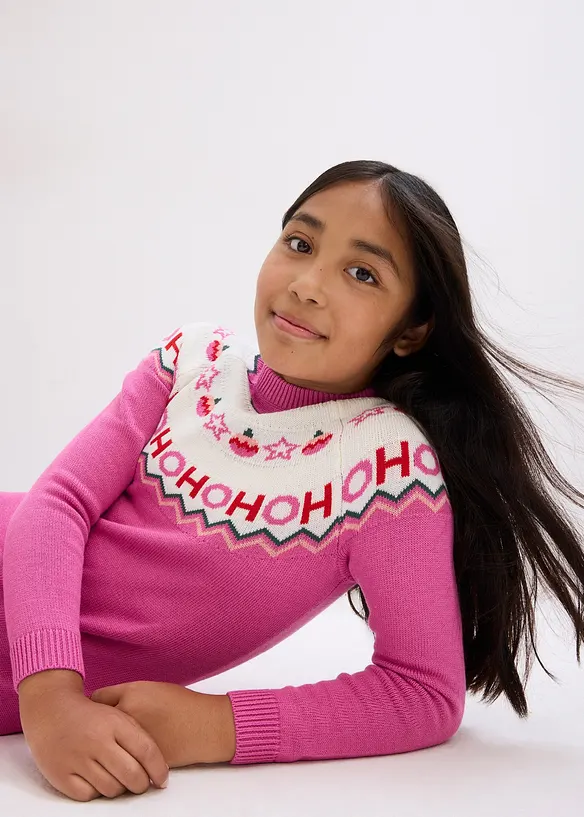 Abito in maglia natalizio, bonprix