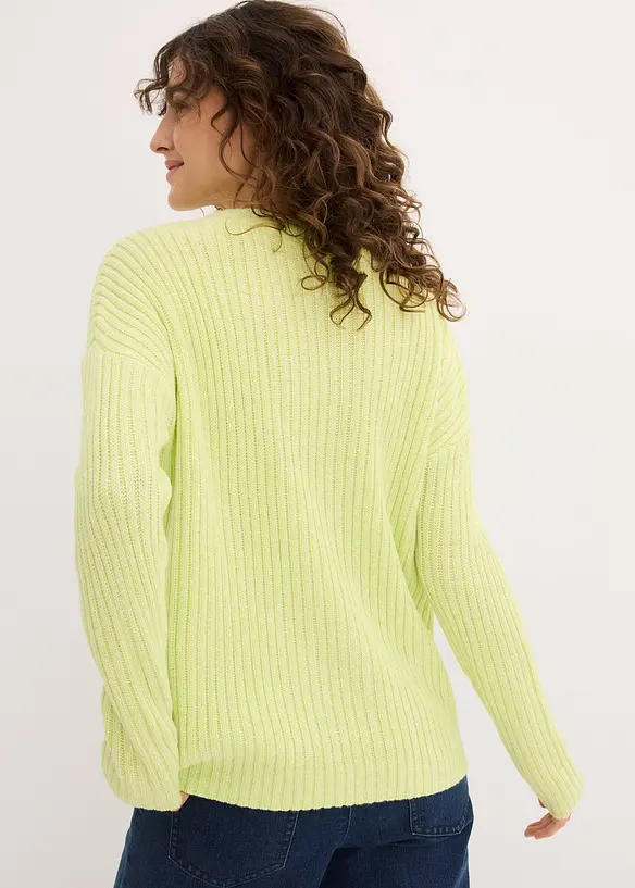 Maglione a trecce oversize, bonprix