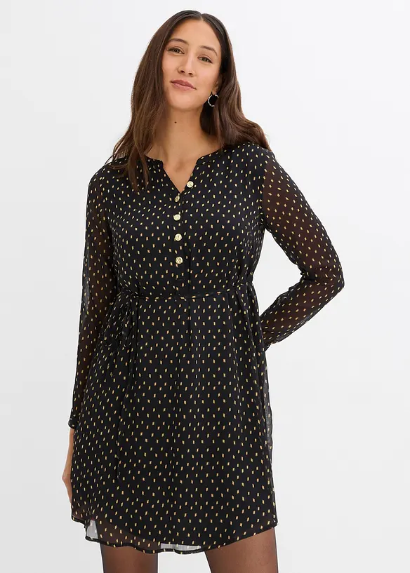 Abito prémaman / da allattamento 2 in 1 in chiffon, bonprix