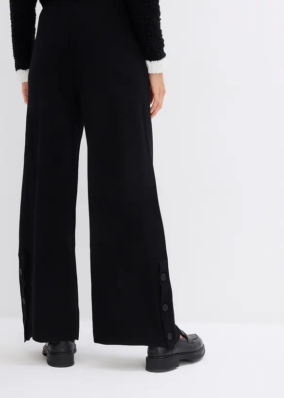 Pantaloni in maglia con elastico in vita, bonprix