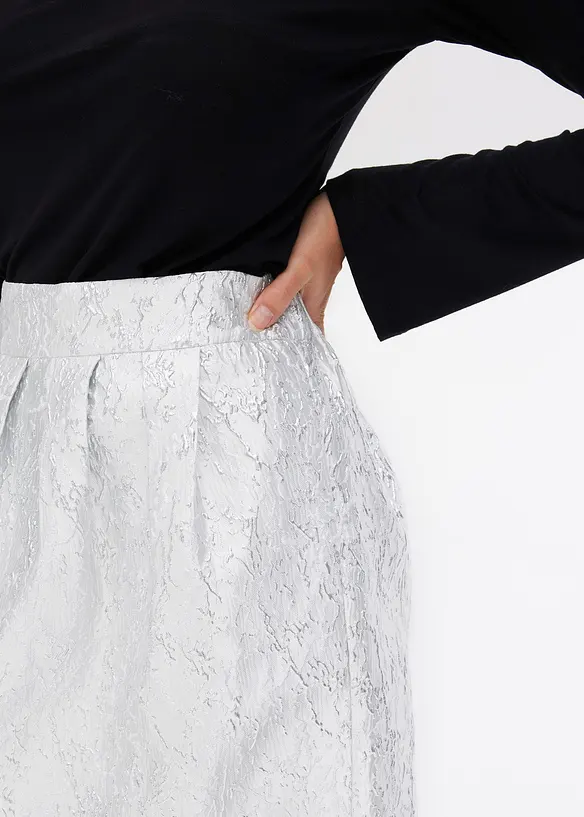 Gonna svasata in jacquard, bonprix