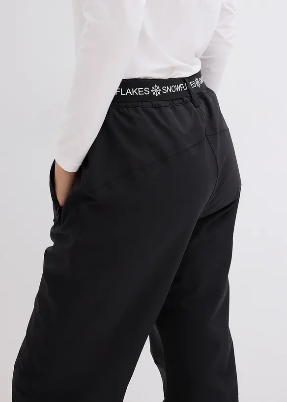 Pantaloni termici da sci con fodera in pile, impermeabili, bonprix