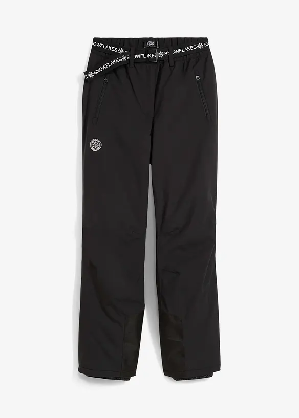 Pantaloni termici da sci con fodera in pile, impermeabili, bonprix