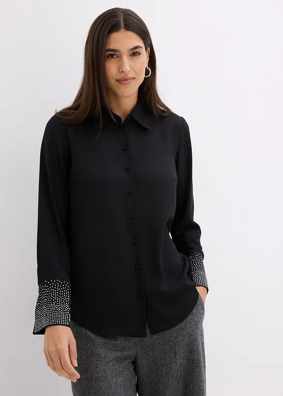 Camicetta con strass, bonprix