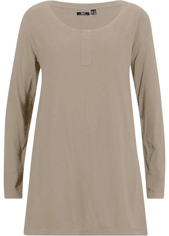 Maglia a maniche lunghe in misto cotone e viscosa, bonprix