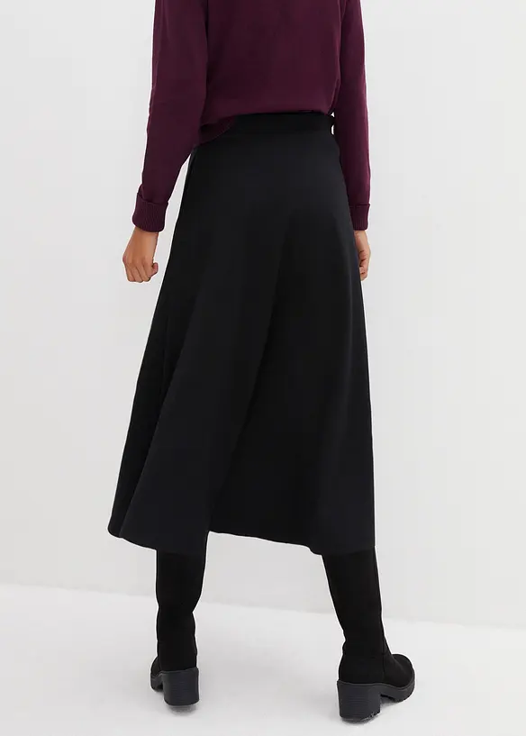 Gonna midi in misto viscosa, bonprix