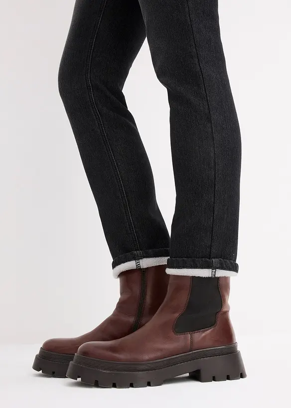 Jeans termici super morbidi, straight, bonprix