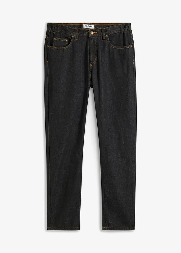 Jeans classic fit con inserto elasticizzato ai lati, straight, bonprix