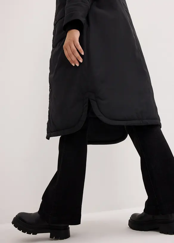 Parka ampio svasato con coulisse, bonprix