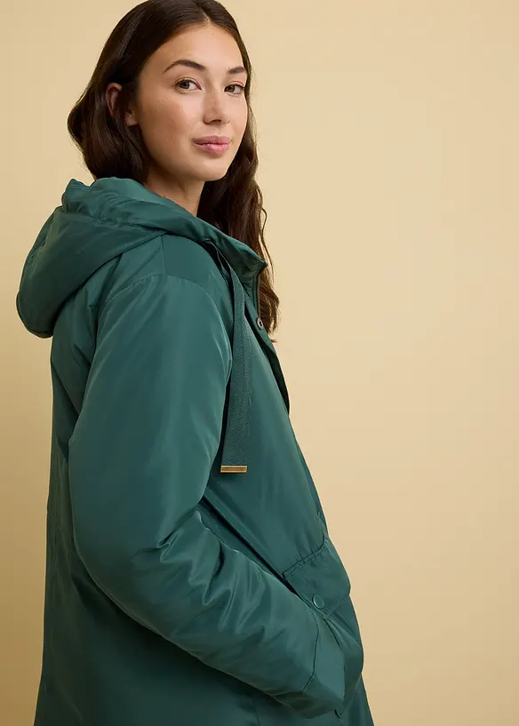 Parka ampio svasato con coulisse, bonprix
