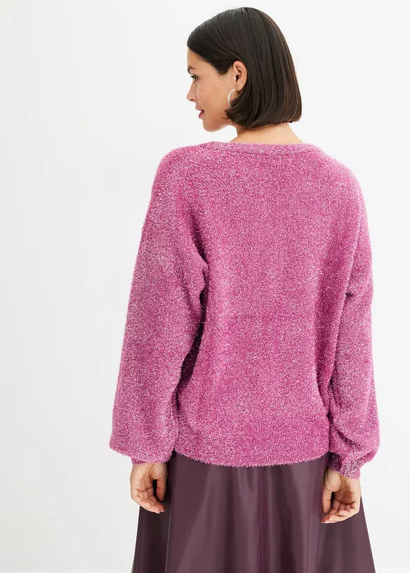 Maglione con effetto glitterato, bonprix