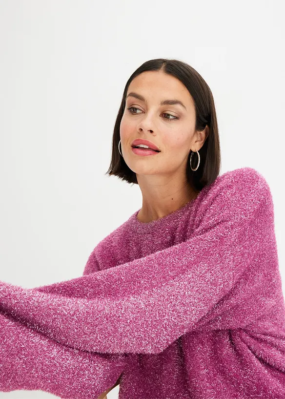 Maglione con effetto glitterato, bonprix