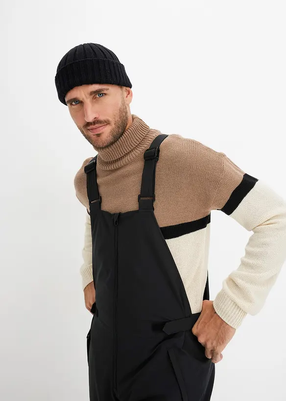 Pantaloni da neve impermeabili con bretelle, bonprix